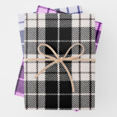 Klassische Karierte Musterscheiben Geschenkpapier Set (Beispiel)