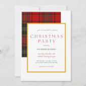 Klassische Karierte Party Einladung (Vorderseite)