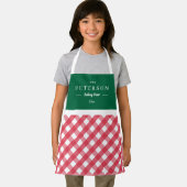 Klassische Karierte Personalisierte Kid-Schürze Schürze (Insitu)