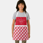 Klassische Karierte Personalisierte Kid-Schürze Schürze (Insitu)