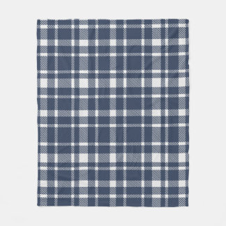 Klassische Karierte Tartan-Muster-Dunkle Marine & Fleecedecke