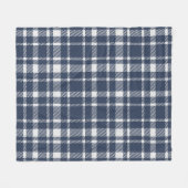 Klassische Karierte Tartan-Muster-Dunkle Marine &  Fleecedecke (Vorderseite (Horizontal))