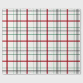 Klassische karierte Urlaubspackung Geschenkpapier (Flach)