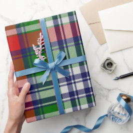 Klassische karierte Weihnachtsgeschenkverpackung – Geschenkpapier