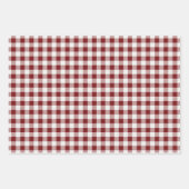 Klassische Karierte Wrapping Paper Sheets Geschenkpapier Set (Vorderseite 3)