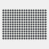 Klassische Karierte Wrapping Paper Sheets Geschenkpapier Set (Vorderseite 2)