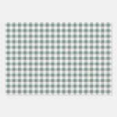 Klassische Karierte Wrapping Paper Sheets Geschenkpapier Set (Vorderseite)