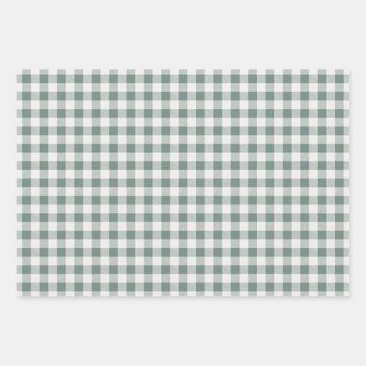 Klassische Karierte Wrapping Paper Sheets Geschenkpapier Set (Vorderseite)