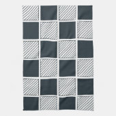 Klassische Karos an der Tafel Geschirrtuch (Vertikal)