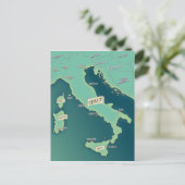 Klassische Karte Italiens (Stehend Vorderseite)