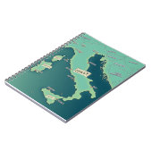 Klassische Karte Italiens Zwischenablage Notizblock (Linke Seite)