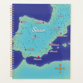 Klassische Karte Spaniens Planer (Vorderseite)