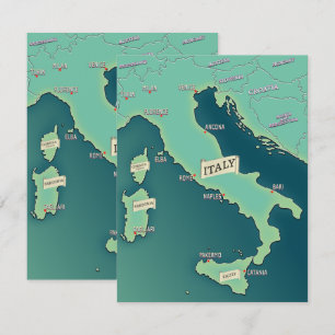 Klassische Karte von Italien