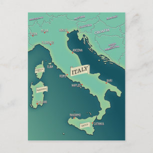 Klassische Karte von Italien
