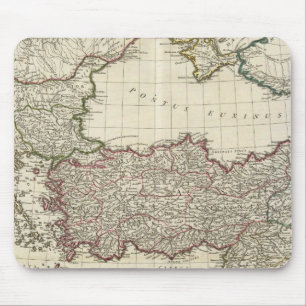 Klassische Karte von Rom Mousepad