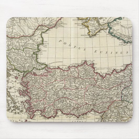 Klassische Karte von Rom Mousepad (Vorne)