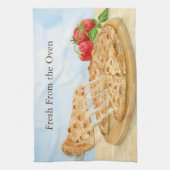 Klassische Käsepizza-Wasserfarbe Geschirrtuch (Vertikal)