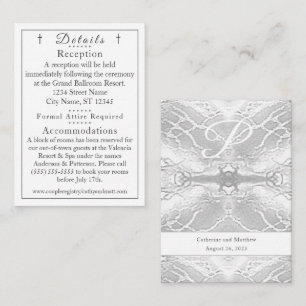 Klassische katholische Mit Monogramm Details Karte