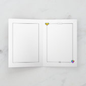 Klassische Katze mit Legwarmers Grußkarte Karte (Innenseite)