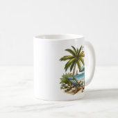 Klassische Keramik für Strandliebhaber Kaffeetasse (VorderseiteRechts)