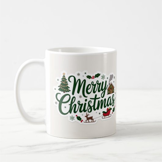 Klassische Keramik Tasse für Kaffee und Tee Lover (Links)