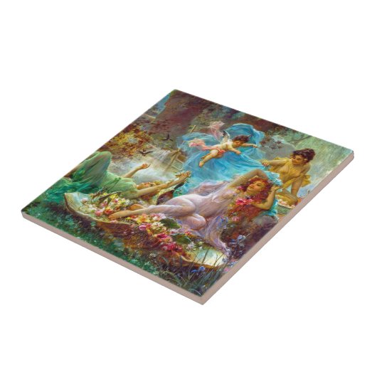 Klassische Keramik Tile Fliese (Seite)