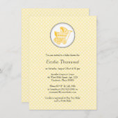 Klassische Kinderdusche Einladung (Vorne/Hinten)