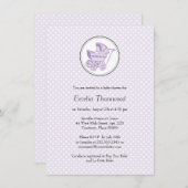 Klassische Kinderdusche Einladung (Vorne/Hinten)