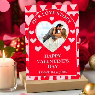 Klassische Kirschrote Herzen Valentinstag-Geschenk Feiertagskarte