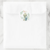 Klassische Klassik der Katholischen Erstkommunion Runder Aufkleber (Tasche)