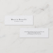 Klassische klassische "Clean Business Card" Mini Visitenkarte (Vorne/Hinten)