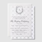 klassische klassische klassische Mono-Hochzeit Pergament Einladungen (Versetzt (Einladung))
