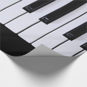 Klassische Klavier-Schlüssel Geschenkpapier (Ecke)