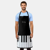 Klassische Klaviertastatur Personalisiert Music Lo Schürze (Getragen)