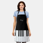 Klassische Klaviertastatur Personalisiert Music Lo Schürze (Getragen)