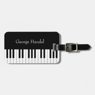 Klassische Klaviertastatur Personalisiert Musikeri Gepäckanhänger