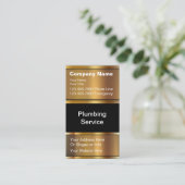 Klassische Klempner-Visitenkarten Visitenkarte (Stehend Vorderseite)