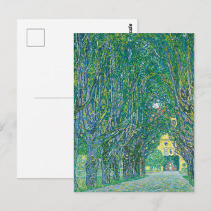 Klassische Klimt-Grüne Natur-Landschaftskunst Postkarte