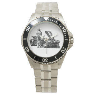 Klassische Kobra-Automobil-Uhr Armbanduhr