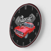 Klassische Kolben und Camaro Große Wanduhr (Winkel)
