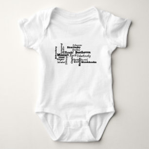 Klassische Komponentenwolke Baby Strampler