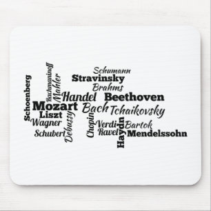 Klassische Komponentenwolke Mousepad