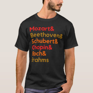 Klassische Komponisten: Mozart Beethoven Moderne T-Shirt
