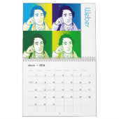 Klassische Komponisten Portraits, Cartoon Style, 2 Kalender (Mär 2026)