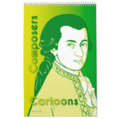 Klassische Komponisten Portraits, Cartoon Style Kalender (Titelbild)