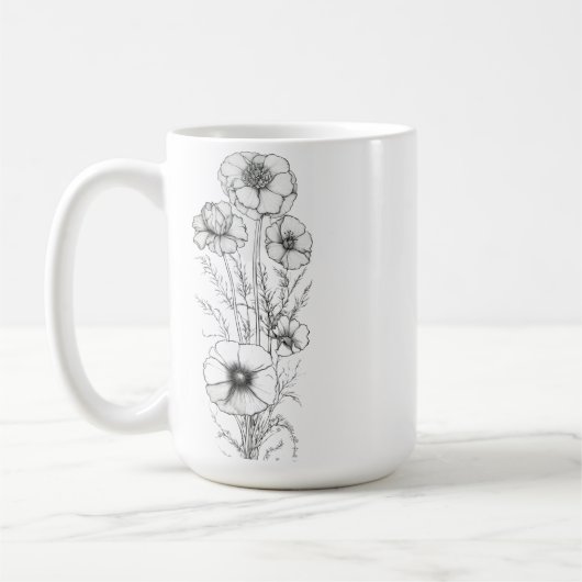 Klassische Kontur 15 oz Tasse (Links)