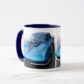 Klassische Korvette-Muskel-Auto-Kaffee-Tasse Tasse (Vorderseite Links)