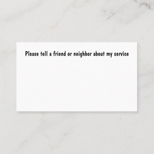 Klassische Krankenversicherungskarten Visitenkarte (Rückseite)