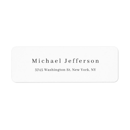 Klassische kreative Trendy Black & White Minimalis (Vorne)