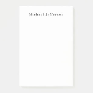 Klassische kreative Trendy Black & White Minimalis Post-it Klebezettel